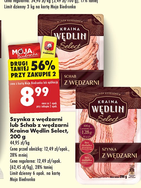 Schab z wędzarni Kraina wędlin select promocja