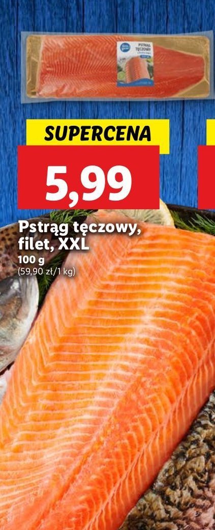 Pstrąg tęczowy filet xxl promocja