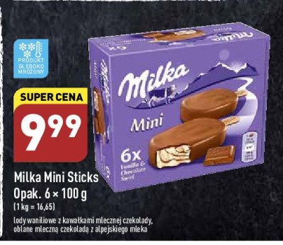Lody mini vanilla & chocolate swirl Milka ice cream promocja