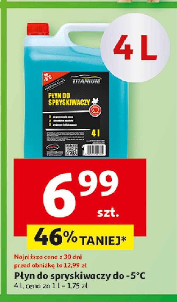 Płyn do spryskiwaczy jesienny Titanium promocja w Auchan