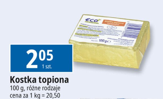 Kostka topiona Eco+ promocja w Leclerc