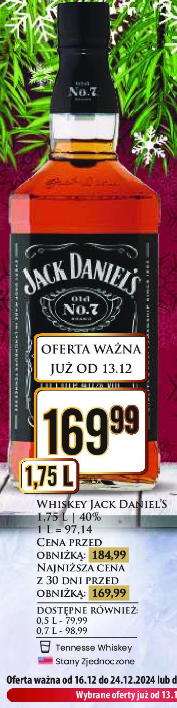 Whiskey Jack daniel's tennessee promocja