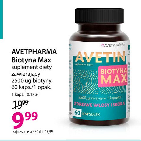 Tabletki biotyna max Avetin promocja