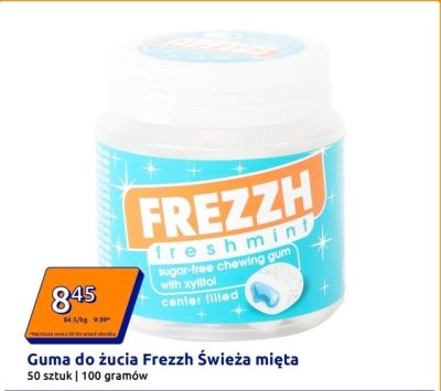 Guma do żucia Frezzh Świeża mięta promocja w Action