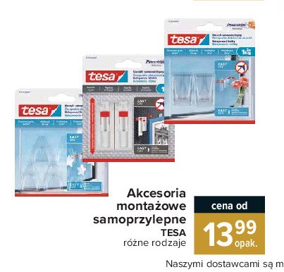 Plastry samoprzylepne powerstrips waterproof bia艂y Tesa promocja