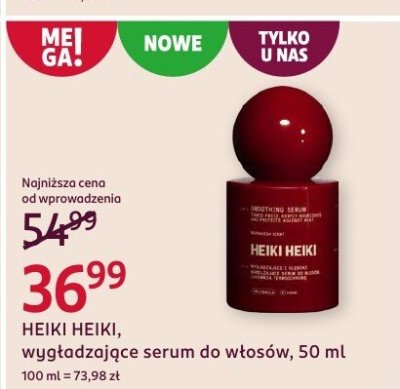 Wygładzające serum do włosów HEIKI HEIKI promocja w Rossmann
