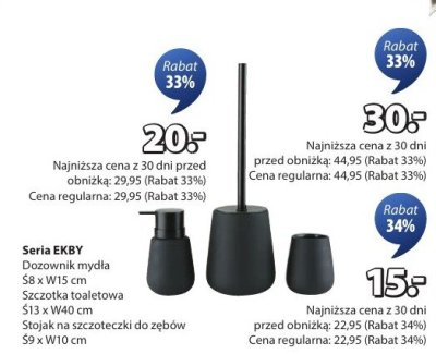 Szczotka toaletowa Seria EKBY S13 x W40 cm promocja w Jysk