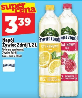 Napój Żywiec Zdrój 1,2 L Cytrynowy/Malinowy promocja w TOPAZ