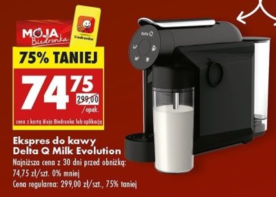 Ekspres milk qool evolution ze spieniaczem do mleka Delta q promocja