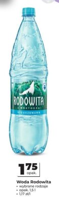 Woda Rodowita wybrane rodzaje promocja w Odido