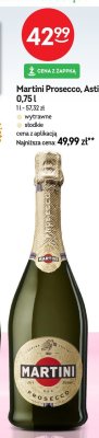 Martini Prosecco Asti wytrawne/słodkie 0,75l promocja w Żabka