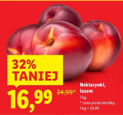Nektarynki, luzem promocja w Lidl