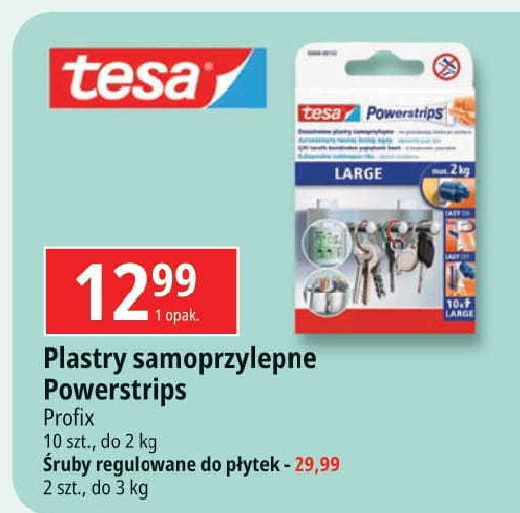 Plastry samoprzylepne du偶e Tesa promocja