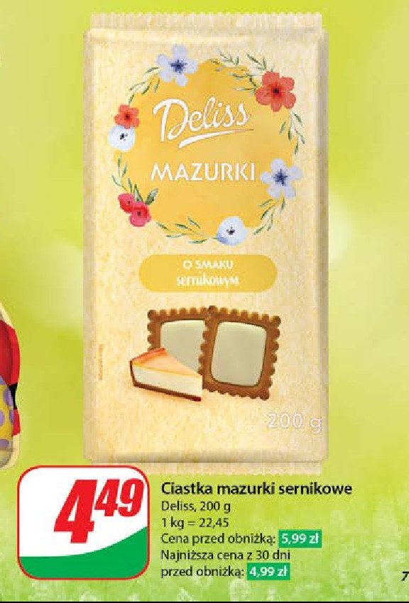 Mazurki o smaku sernikowym Deliss promocja