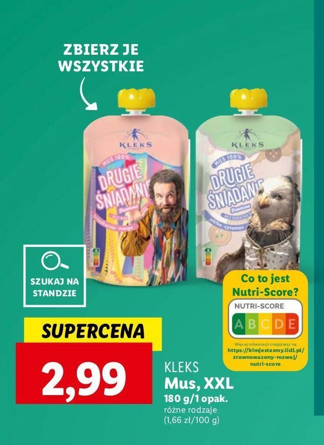Mus pan kleks brzoskwinia-mango Drugie śniadanie promocja