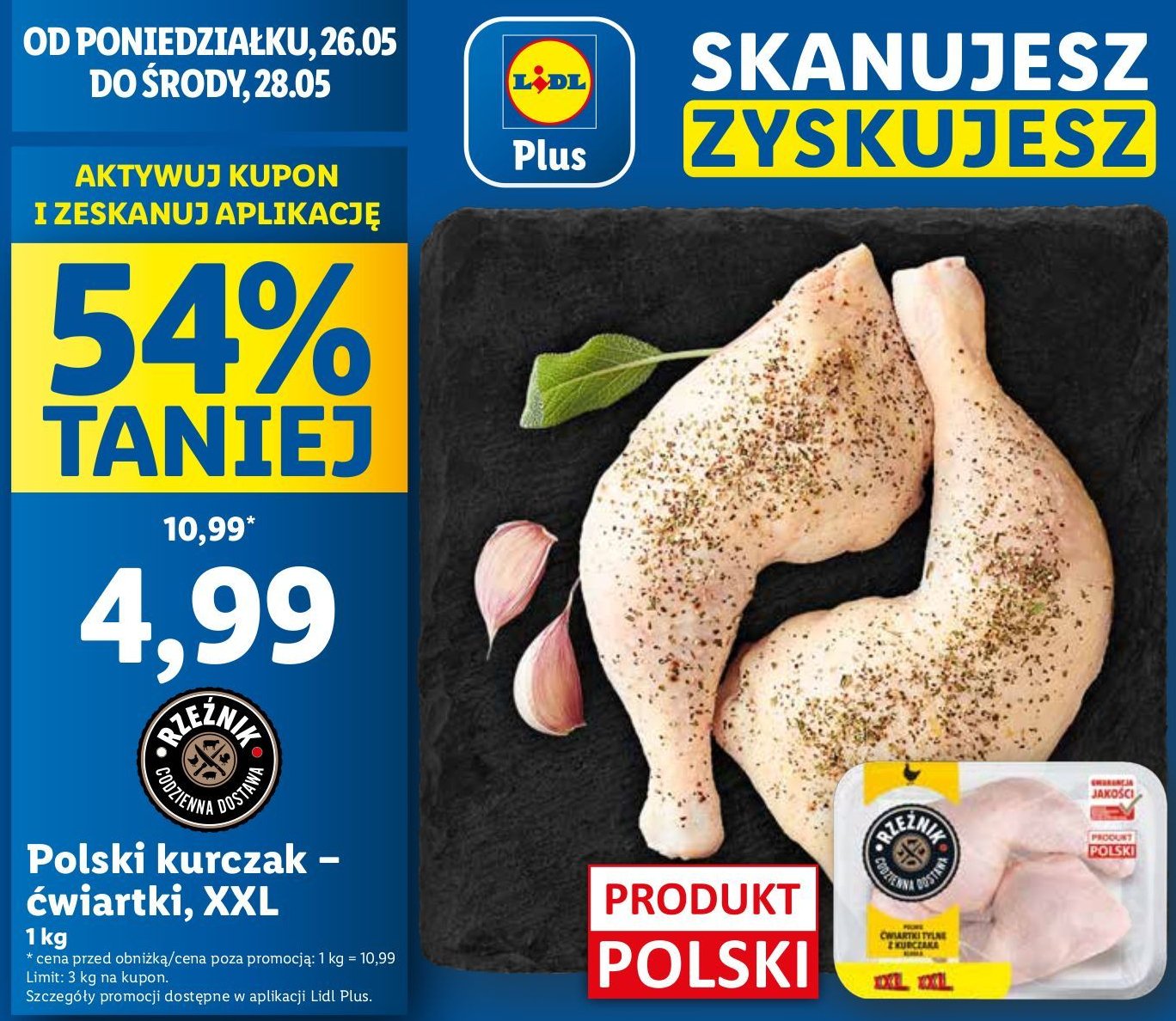 Ćwiartka z kurczaka Rzeźnik codzienna dostawa promocja
