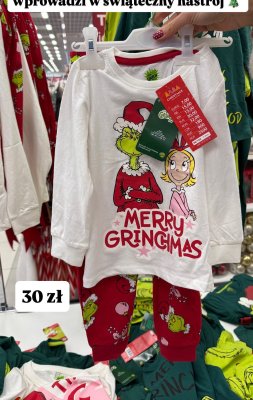 Piżama dziecięca Grinch Merry Grinchmas promocja w Pepco