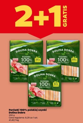 Parówki 100% polskiej szynki 2+1 GRATIS promocja w Netto