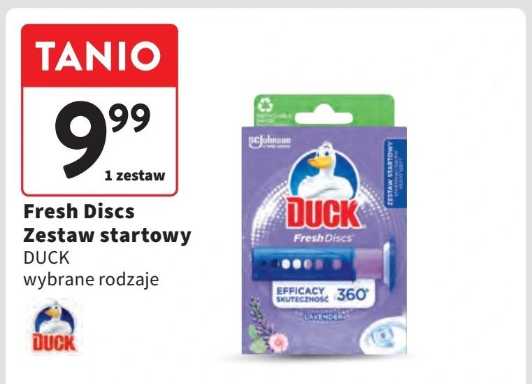 Krążki żelowe lavander Duck fresh discs promocja