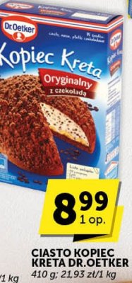 Ciasto kopiec Kreta Dr.Oetker promocja w Euro Sklep
