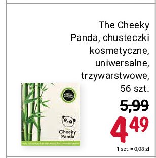 Chusteczki kosmetyczne The cheeky panda promocja