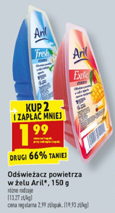 Odświeżacz powietrza w żelu fresh Aril promocja