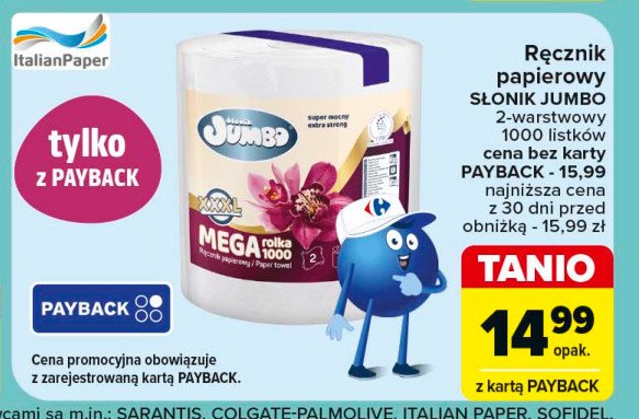 Ręcznik papierowy mega Słonik jumbo promocja