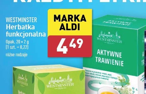 Herbatka aktywne trawienie Westminster promocja