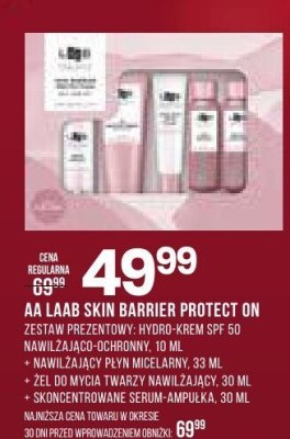 Zestaw prezentowy AA Laab Skin Barrier Protect On krem do twarzy promocja w Drogerie Natura