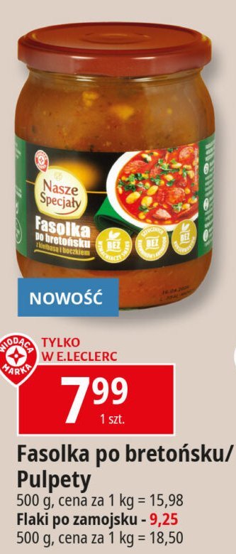 Fasola po bretońsku Wiodąca marka nasze specjały promocja