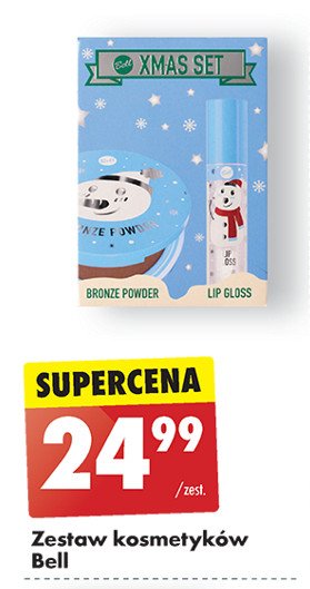 Zestaw w pudełku xmas: bronzer + błyszczyk Hypoallergenic promocja w Biedronka