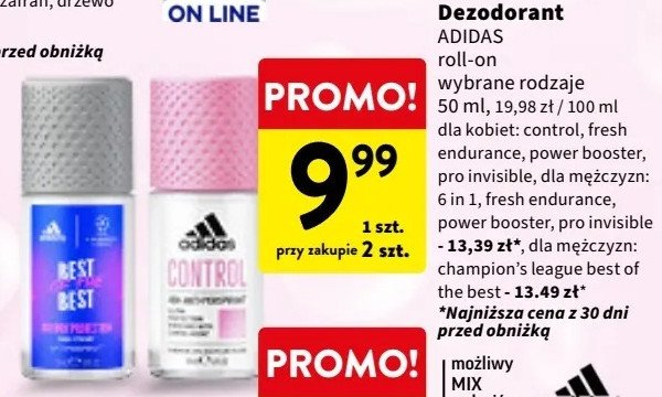 Dezodorant 6in1 Adidas cool & dry Adidas cosmetics promocja