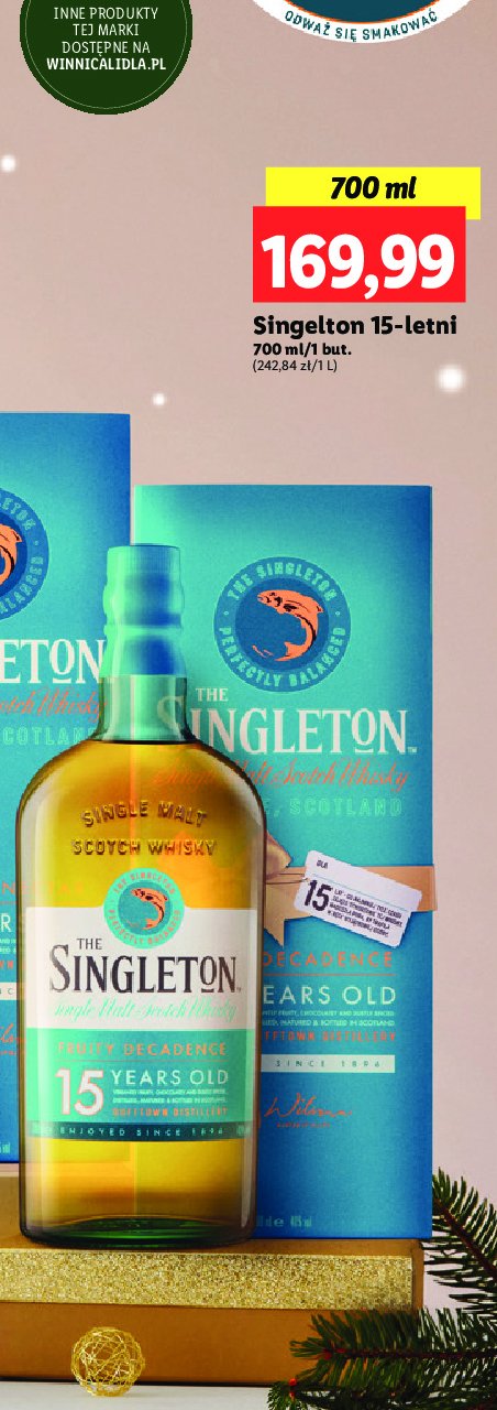 Whisky SINGLETON OF DUFFTOWN 15 YO promocja