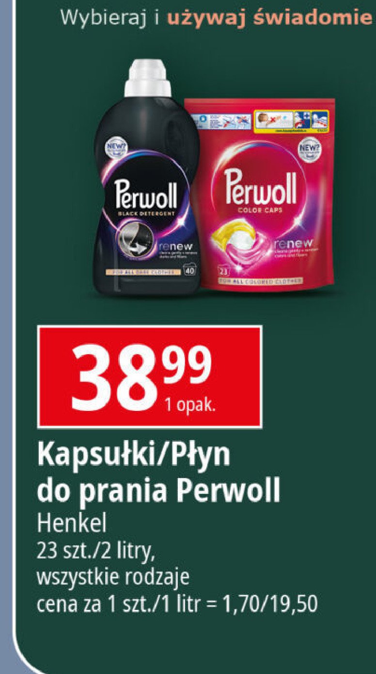 Płyn do prania PERWOLL BLACK MAGIC promocja