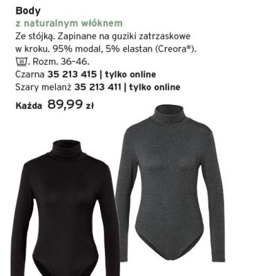 Body z naturalnym włóknem promocja w Tchibo