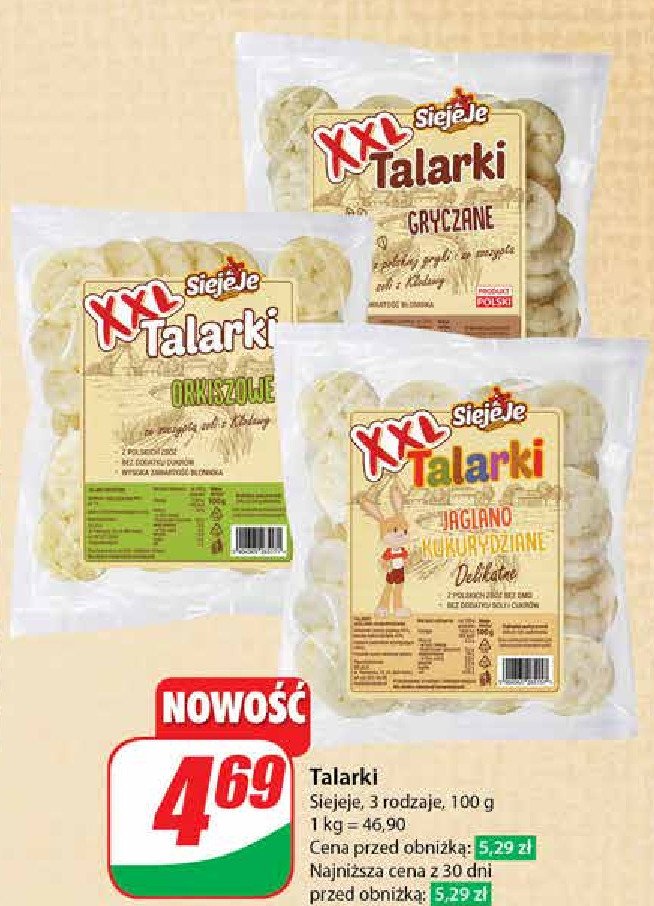 Talarki jaglano-kukurydziane Siejeje promocja