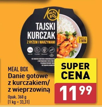 Wieprzowina na ostro z ryżem i warzywami Meal box promocja