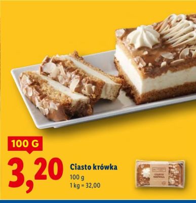 Ciasto krówka promocja w Lidl