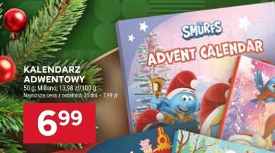 Kalendarz adwentowy Smurfs promocja w Stokrotka