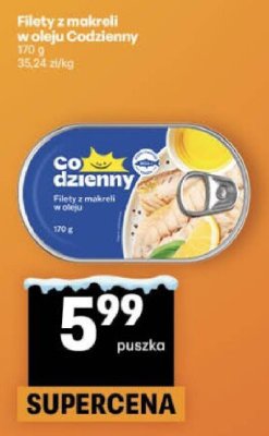 Filety z makreli w oleju Codzienny promocja w Delikatesy Centrum