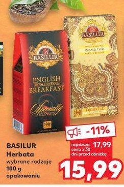 Herbata english breakfast Basilur promocja