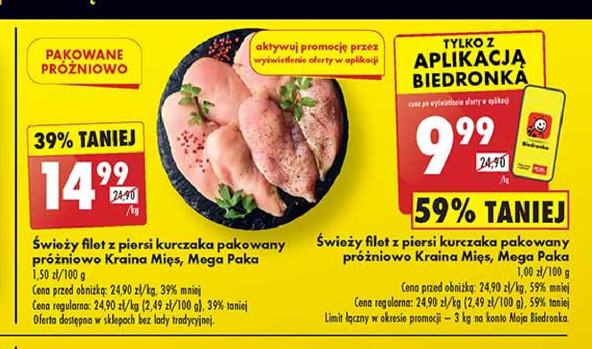 Filet z piersi kurczaka Kraina mięs promocja