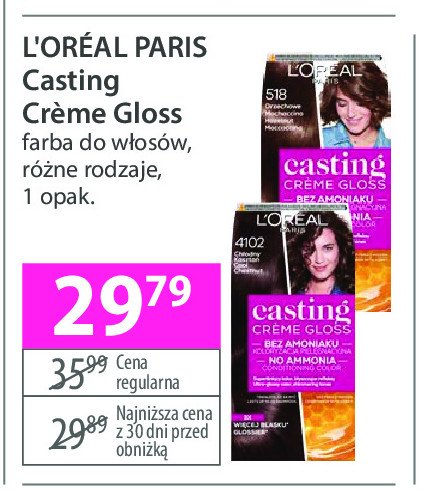 Farba do w艂os贸w 4102 L'oreal casting creme gloss promocja