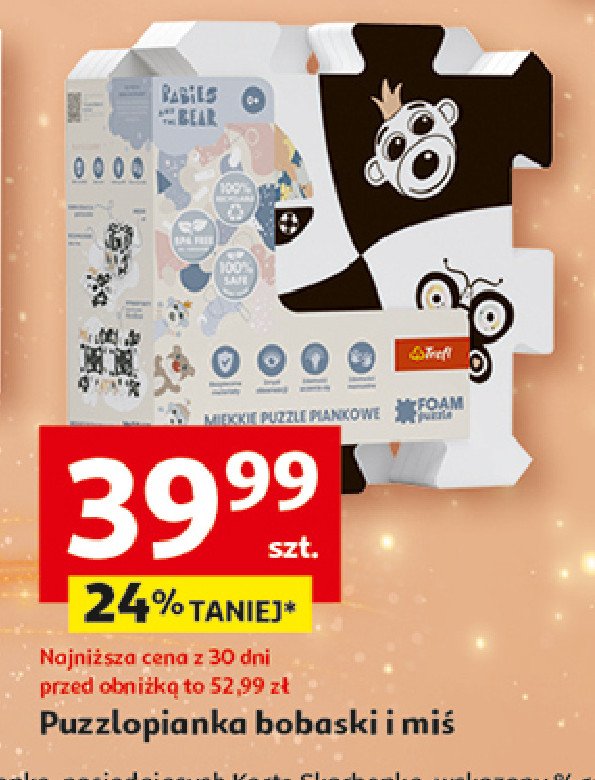 Puzzle bobaski i miś Trefl promocja