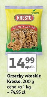 Orzechy włoskie Kresto promocja w Auchan