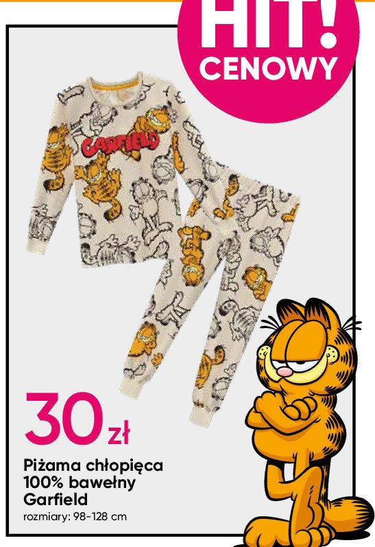 Piżama dziecięca garfield promocja