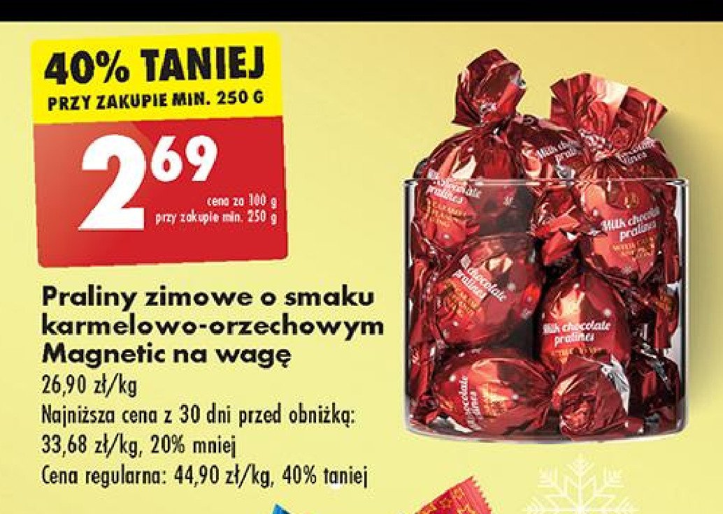 Jajeczka z nadzieniem karmelowym i orzeszkami Magnetic promocja