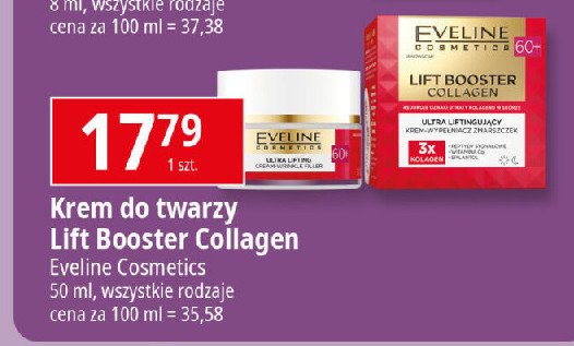 Krem do twarzy 60+ Eveline lift booster collagen promocja w Leclerc