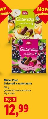 Galaretki w czekoladzie gruszka  promocja w Lidl