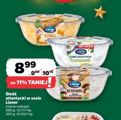 Śledź atlantycki w sosie, różne rodzaje promocja w Netto